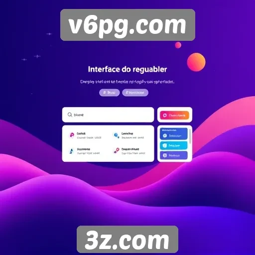 Interface do usuário na plataforma v6pg