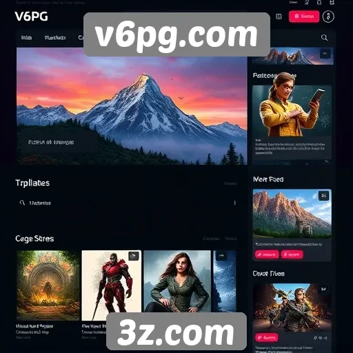 Novidades na interface do site v6pg.com